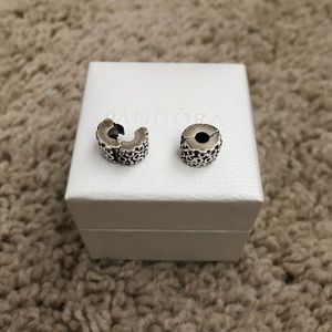 Silver Pandora Bracelet Charm Clips
